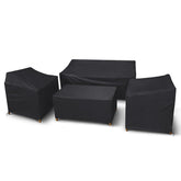 STARTWO vista frontal del juego de 4 fundas protegiendo muebles, protección integral