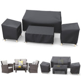 STARTWO funda frontal para set de 4 piezas protegiendo muebles del exterior