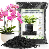Sukh paquete frontal mostrando carbón horticultural y beneficios de drenaje