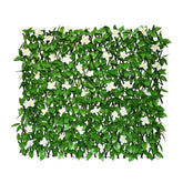 Sumery panel frontal con flores blancas mostrando privacidad y diseño
