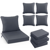 Summsun vista frontal del juego de 4 cojines realza sillas con confort