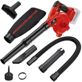 SUMYOUNG vista frontal del soplador compatible Milwaukee M18 mostrando controles ergonómicos y carcasa resistente