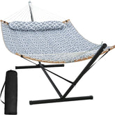 SUNCREAT hamaca frontal con soporte mostrando estabilidad y diseño