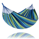 SUNCREAT hamaca frontal azul y verde mostrando diseño para reemplazo, comodidad inmediata