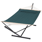 SUNCREAT hamaca frontal con soporte mostrando estabilidad