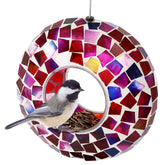 Sunnydaze Decor comedero frontal color crimson atrae aves al jardín