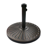Sunnyglade vista frontal base bronce estable y decorativa