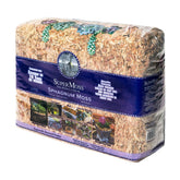 SuperMoss empaque frontal mostrando musgo sphagnum útil para jardinería