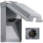 SURAIELEC vista frontal de la caja 30A con protección exterior confiable