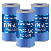 Swimara pack frontal mostrando los tres cartuchos y protección visible