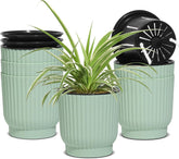 T4U maceta frontal verde mostrando diseño y ahorro de agua