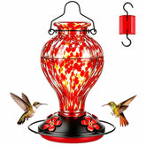 Tegarbed comedero frontal con puntos rojos que atrae colibríes