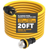 Tellegloww conector L14-30P frontal mostrando ajuste seguro y durabilidad