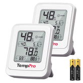 TempPro TP150 frontal mostrando lecturas claras y rápidas