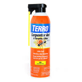 Terro aerosol frente del envase mostrando tamaño y uso seguro