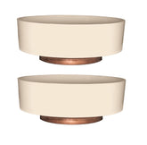 The HC Companies maceta Capri Bowl frontal muestra diseño versátil y estética