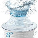 The Skimmie Cyclone frontal transparente, facilita ver residuos y mantiene limpia la superficie