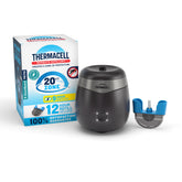Thermacell vista frontal del repulsor mostrando diseño y botón fácil