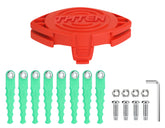 THTEN cabezal frontal mostrando conexión compatible con Black+Decker, instalación rápida