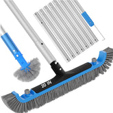 TidyMister cepillo 20" vista frontal mostrando cobertura amplia