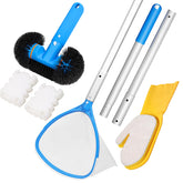 TidyMister skimmer frontal mostrando malla fina y beneficio de captura eficiente