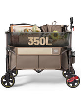 TIMBER RIDGE vista frontal del carrito mostrando capacidad y estructura resistente