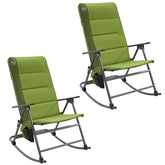 TIMBER RIDGE silla mecedora frontal pack dos mostrando soporte para 400 lb