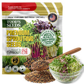 Todd's Seeds empaque frontal que muestra mezcla y valor de un kilo, práctico