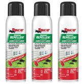 Tomcat envase frontal spray continuo muestra etiqueta clara y protección rápida