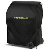 Topcrown funda frontal mostrando ajuste y protección contra la lluvia