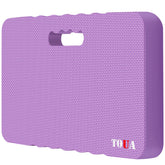 TOUA vista frontal del cojín morado mostrando tamaño y diseño cómodo