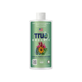 True Organic botella frontal mostrando etiqueta y uso fácil
