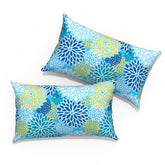 TWLEAR cojín frontal Dahlia Blue para decoración y confort