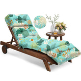 Tycdiose vista frontal del cojín cian floral mostrando comodidad y diseño