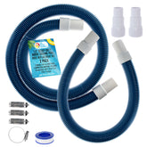 U.S. Pool Supply manguera frontal del kit mostrando tramos y accesorios, instalación rápida