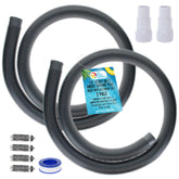 U.S. Pool Supply paquete frontal con mangueras plateadas y accesorios, solución duradera