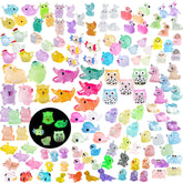 U-Zimikee paquete frontal con 150 figuras luminosas, variedad para decoración
