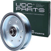UDC Parts polea tensora frontal mostrando diseño robusto y reemplazo exacto