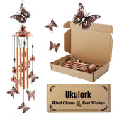 Ukulork vista frontal con mariposa grande y decorativa, aporta elegancia