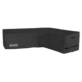 ULTCOVER funda frontal completa en L protegiendo sofá y repeliendo agua