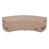 ULTCOVER funda frontal cubriendo sofá curvo, protección completa