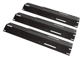 Unicook vista frontal del paquete de tres placas protectoras para parrilla, mejora la vida del quemador