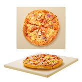 Unicook piedra para pizza vista frontal mostrando superficie y forma, mejora la cocción