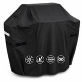 Uniflasy funda frontal cubriendo Weber Spirit 200, protege contra lluvia