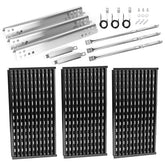 Uniflasy frontal del kit empaquetado mostrando piezas y ajuste compatible