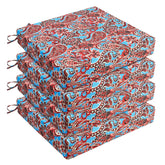 UNIKOME cojín exterior frontal mostrando diseño paisley y confort