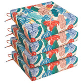 UNIKOME pack de 4 cojines frontales mostrando diseño Palm Tropical y comodidad