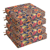 UNIKOME paquete frontal de 4 cojines Palmira Paisley, mejora visual del patio