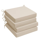 UNIKOME vista frontal del pack de cuatro cojines beige, añade confort inmediato