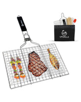 upgrillz cesta frontal con paquete y accesorios, organización eficiente